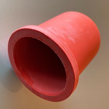 Gärkappe rot Größe 4a mit 10mm Bohrung für Glasballon